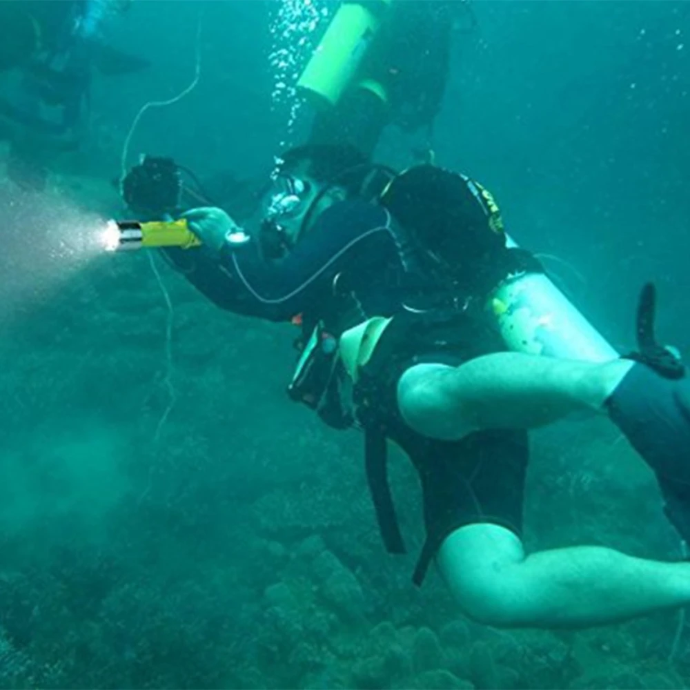 Water Sports Diving Light Submarine Scuba Flashlight Dive Light Waterproof Underwater Torch