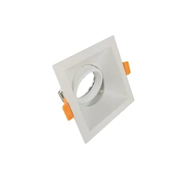 Aluminium Rotatable Recessed Light Square Housing gu10