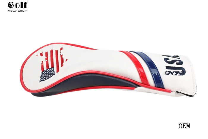 
VolfGolf USA Map Golf Wood Club headcover PU Leather Golf Driver FairwayWoods headcover 
