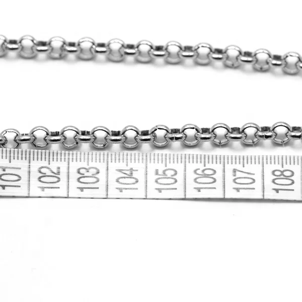 
24inch round circle pearl gold black roller stainless steel link chains necklace for jewelry making 