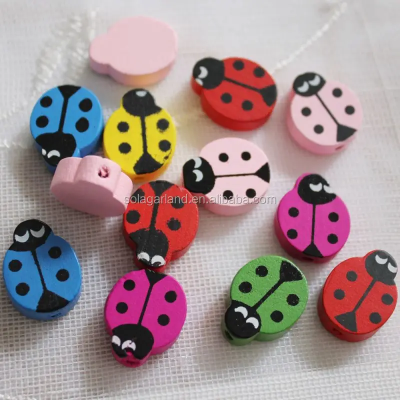 Свадьба животных деревянные украшения из бисера Spacer бисера оптовая продажа в массовых 14*20 мм DIY Craft