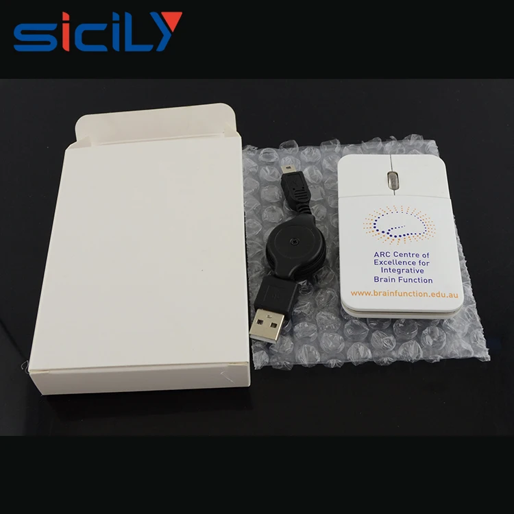 Mini USB flat slim mouse LED light up Optical Wheel Wired Mouse Mice for PC Laptop Computer