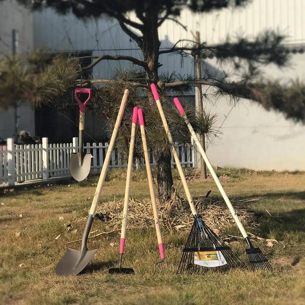 Garden Tools Set for women -Shovel Forged Hoe Bow Rake