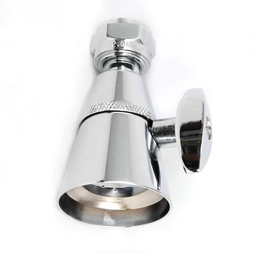 Chrome Plated Brass Low Flow 1-3/4-Inch Face Shower Head With Adjustable Spray