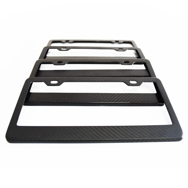 Welcome Custom Carbon Fiber Car License Plate Frame With Logo