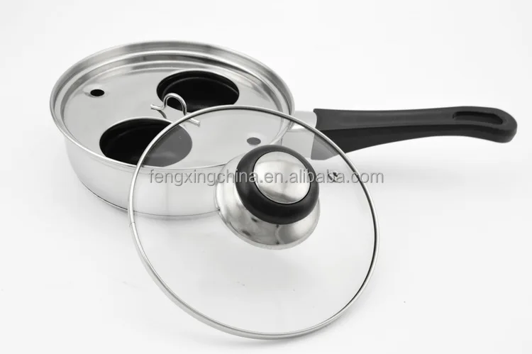 Индукционный яйцеварник из нержавеющей стали с 2 чашками