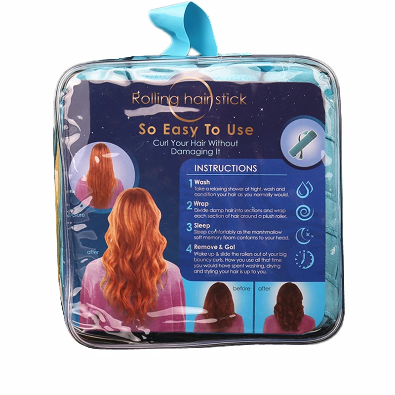 
New Style Nighttime Curlers Long Super Soft Foam Hair Sleep Roller Spiral Curls Styler 