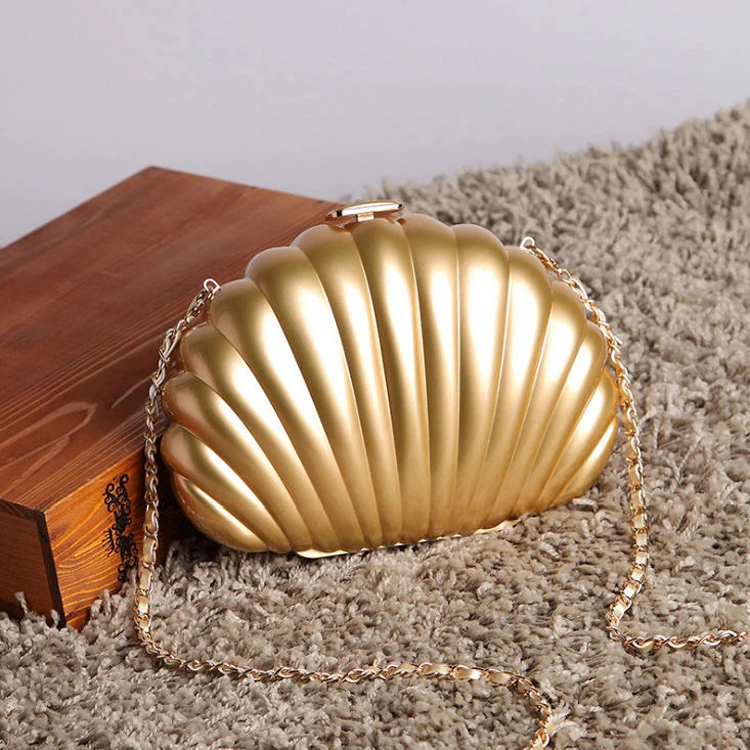 
fashion popular solid color shoulder bag high quality shell sling bag wedding parties wholesale price clutch bag evening purse 