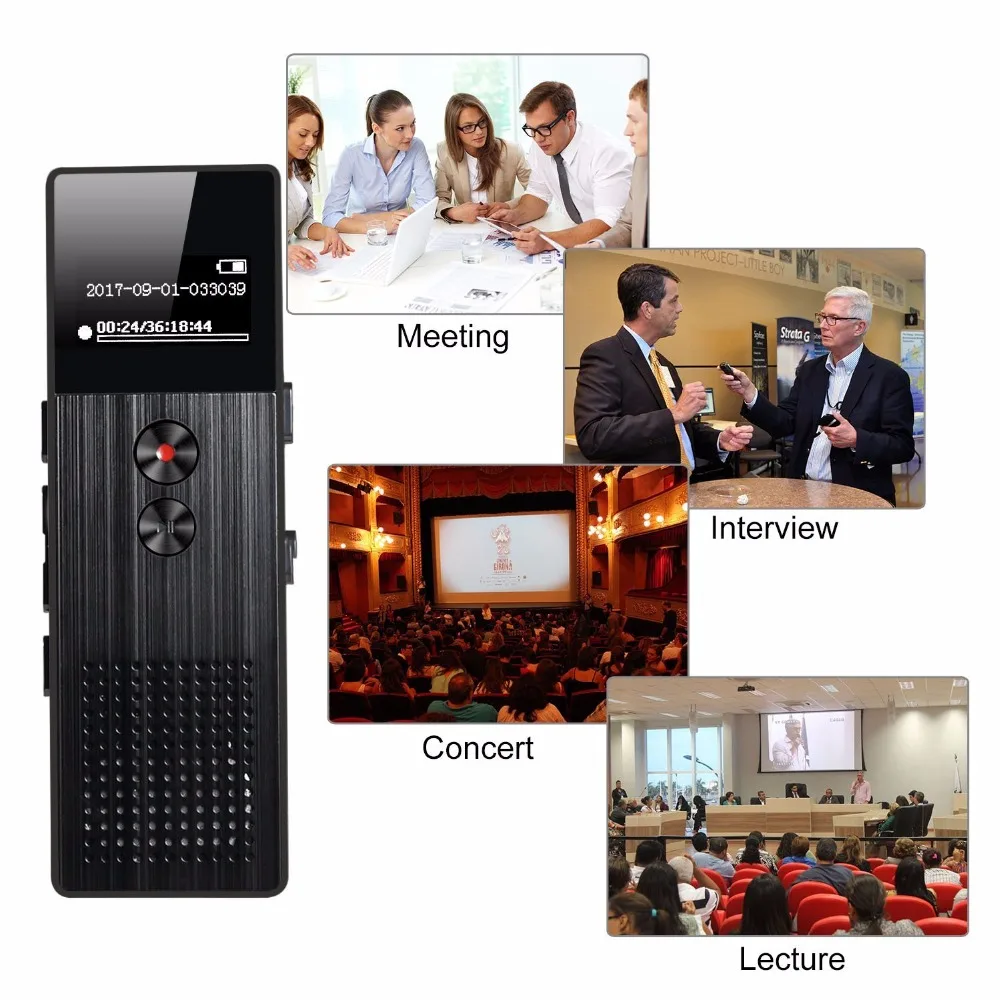 Best seller voice recorder with dual microphone support long time audio recording