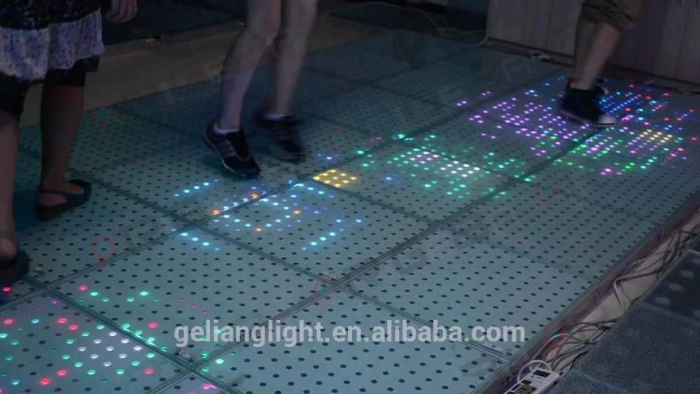 
Hot selling 50*50cm LED Interactive Sensitive Dance Floor 