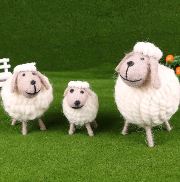 
Passed CE High Quality Handicraft Cute 100% Wool Felt Animals for Toys 