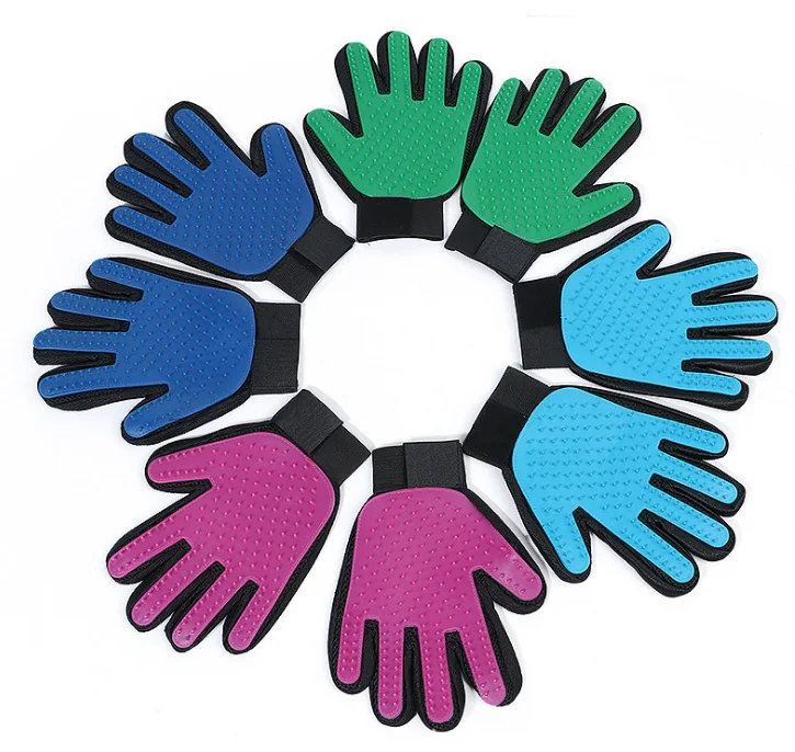 
Hot Sale Pet Dog Hair Brush Comb Glove Pets Finger Cleaning Massage For Grooming Supply Glove 