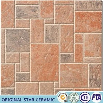 Rustic ceramic series vintage non slip outdoor sidewalk floor tiles size 400x400mm OS4A305