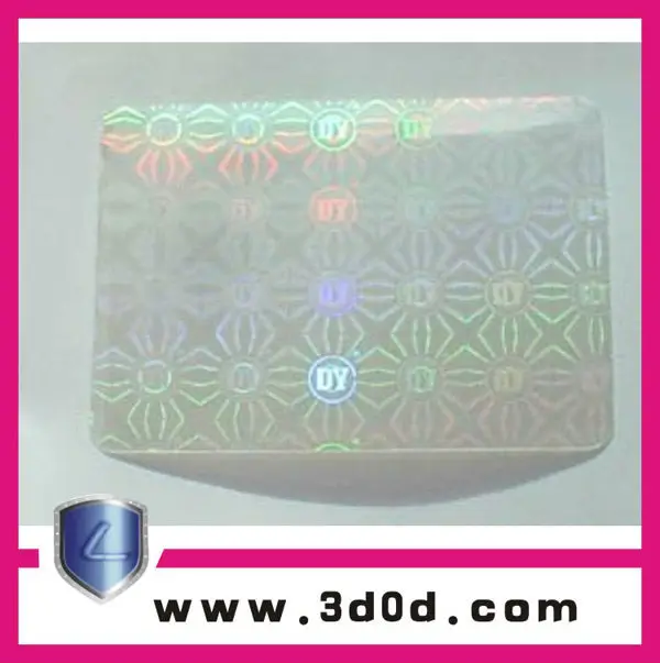 Custom id Card Printer Sticker pvc hologram card overlay sticker label
