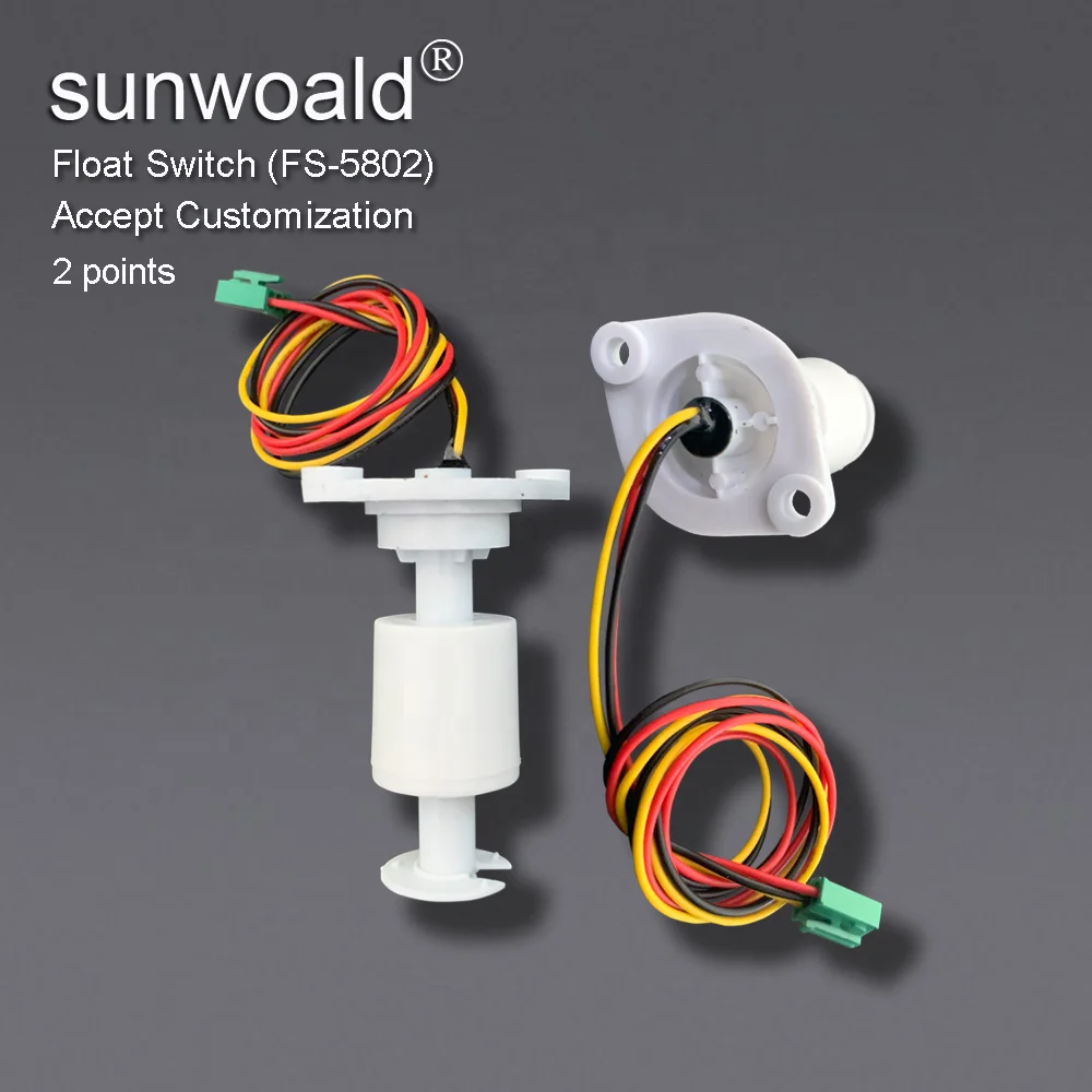 Sunwoald  58mm double points magnetic PP Water Float switch for water dispenser/ toilet
