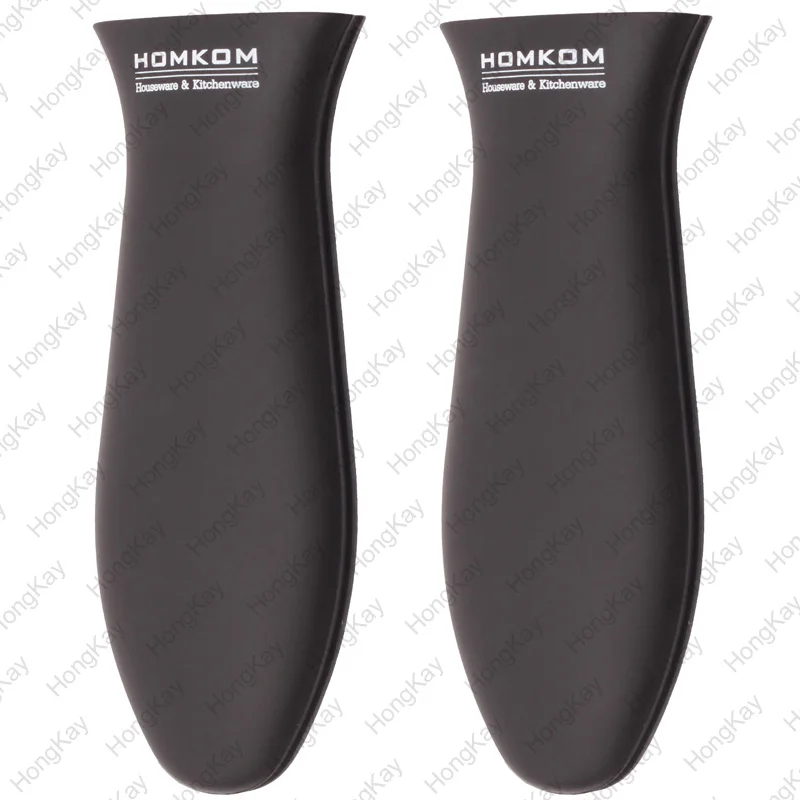 Grill Pan Scraper 4 Piece Set Silicone Hot Handle Holder Plastic PP Pan Scraper