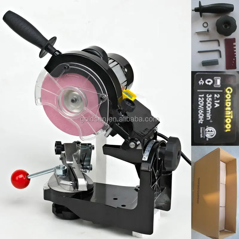 TOLHIT 145mm Induction Motor Power 3 in 1 Automatic Sharpening Tool Grinder Industrial Electric Sharpener Chainsaw 230w