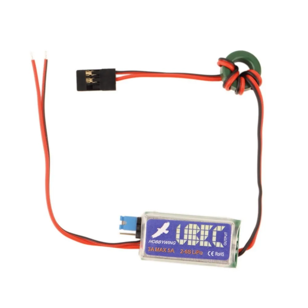 5V 6V HOBBYWING RC UBEC 3A Max 5A Lowest RF Noise BEC Full Shielding Antijamming Switching