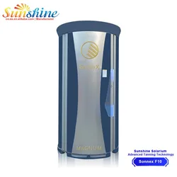 Promotion Factory Wholesale Tanning Salon Device Bronzing F10-180 Solarium Booth Vertical Tan Bed