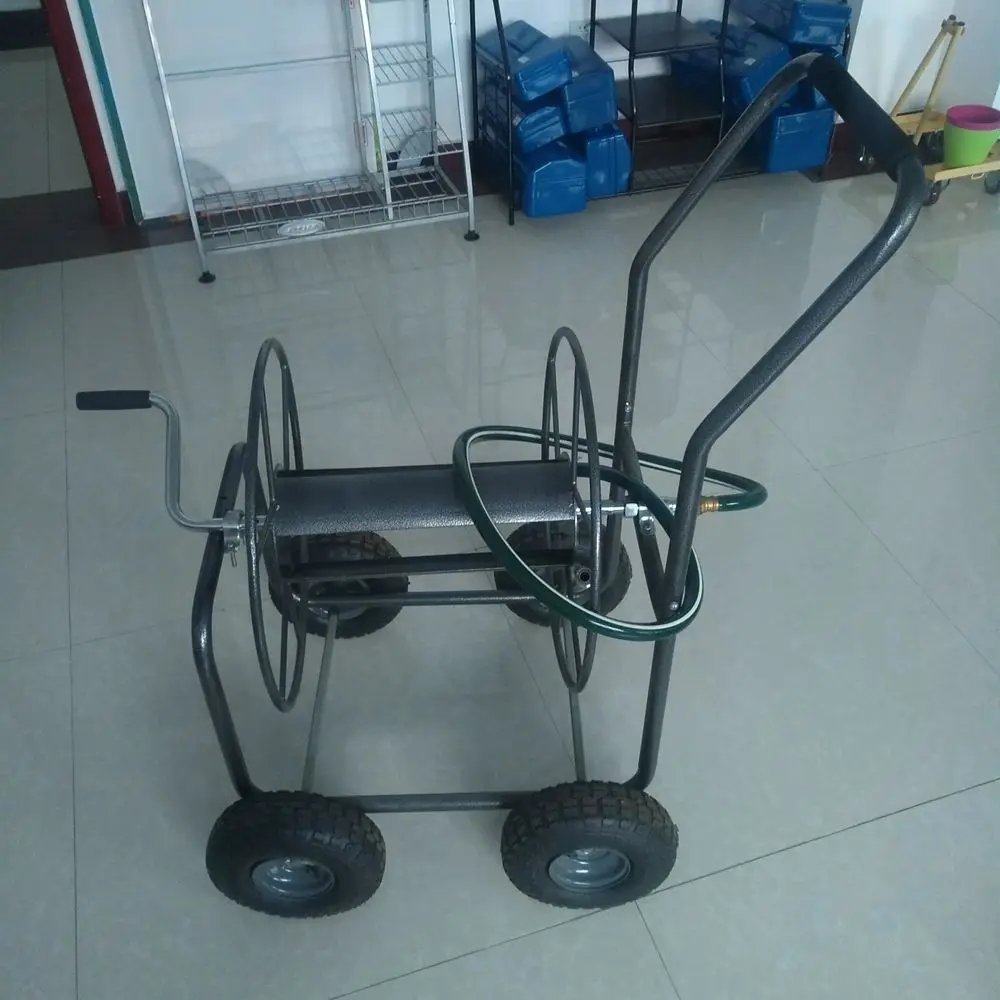 
yard garden hose reel cart 