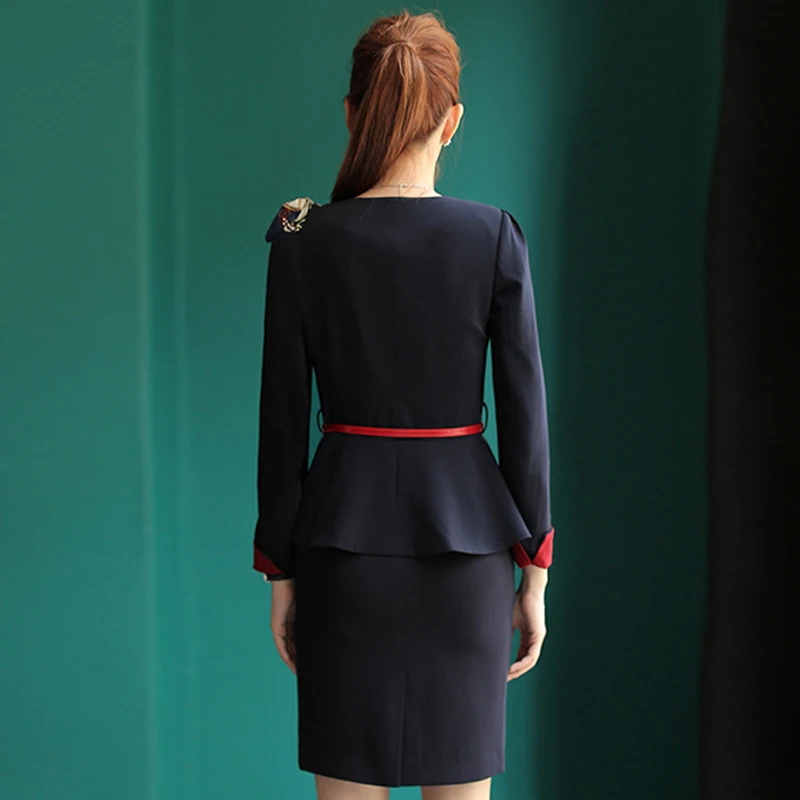 
Ladies Traditional Black Colours Stewardess Airline Polit Uniform 