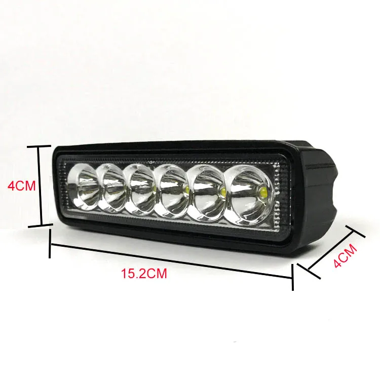 Cheap price high power 6 inch 18W LED work light for truck UTV offroad