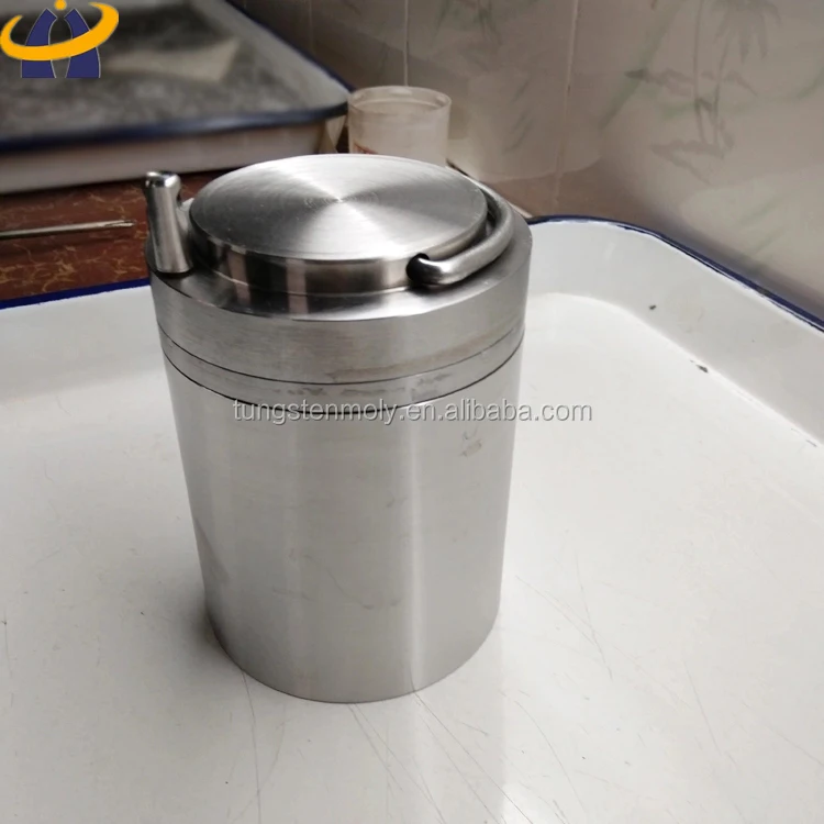 Tungsten alloy isotope shipping containers