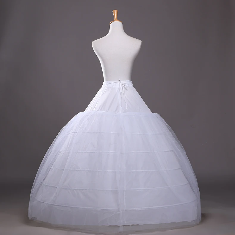 
Wholesale hot sell bridal dress petticoat six hoops double layers vintage slips wedding dress petticoat 