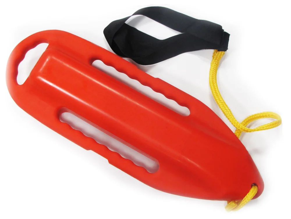 Professional Lifeguard saving Buoy Rescue Can