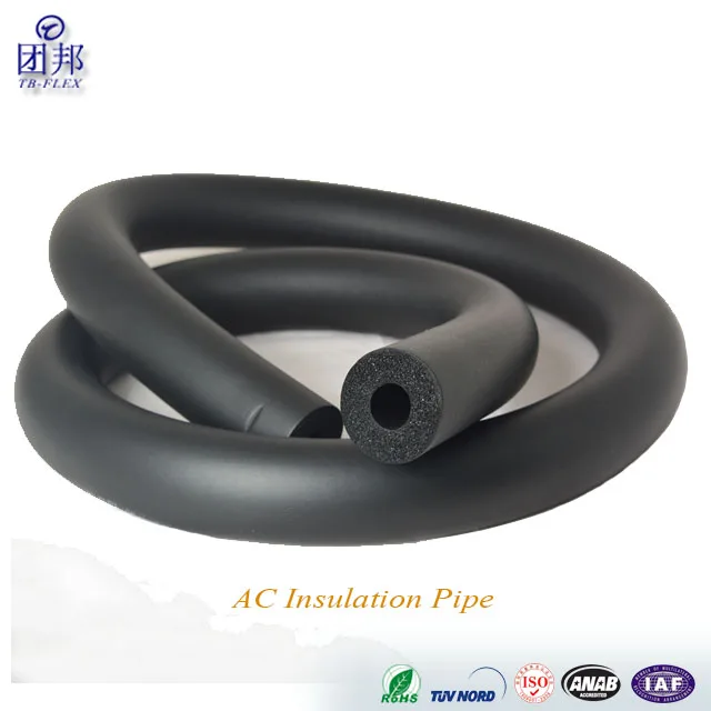 AC Refrigerant Line Insulation Pipe Rubber Foam Insulation Pipe