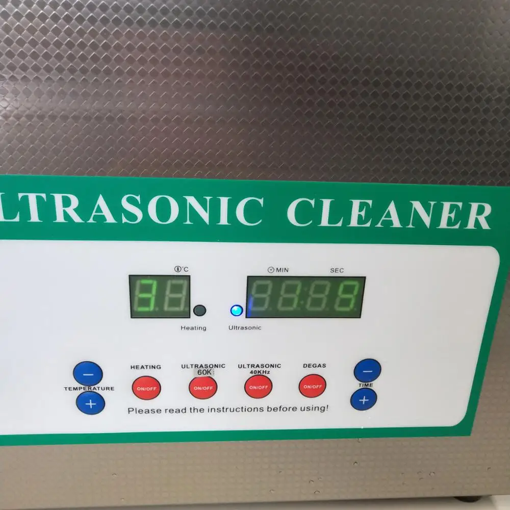 6L Ultrasonic Jewelry Bracelet Cleaner Side Sinobakr with Basket Stainless Steel Digital Display Down 330x180x330mm BK-240E