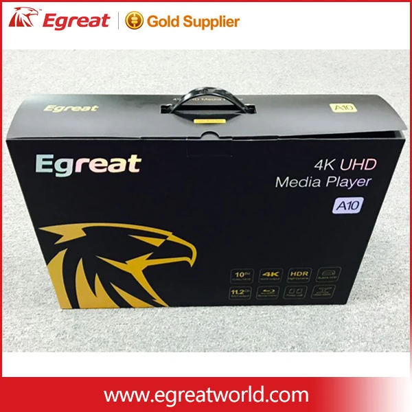 2016 Новый прибытие Egreat A10 4 К HDR Ультра HD Потоковое Blu-Ray HDD Media Player Android TV Box С