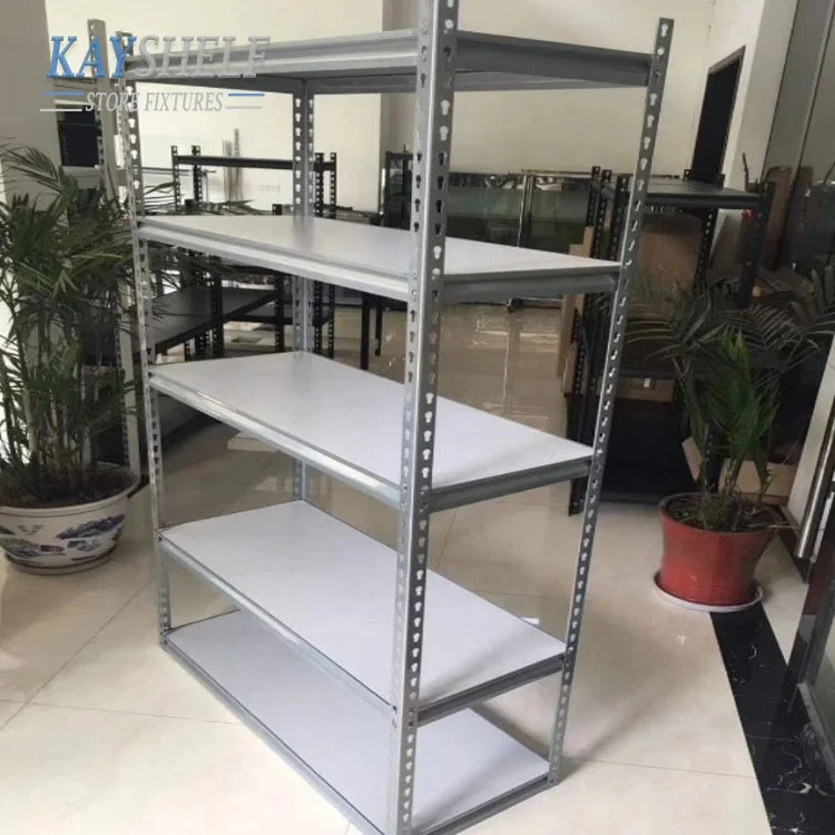 multi-function metal steel warehouse storage shelving slotted angle rivet boltless rack