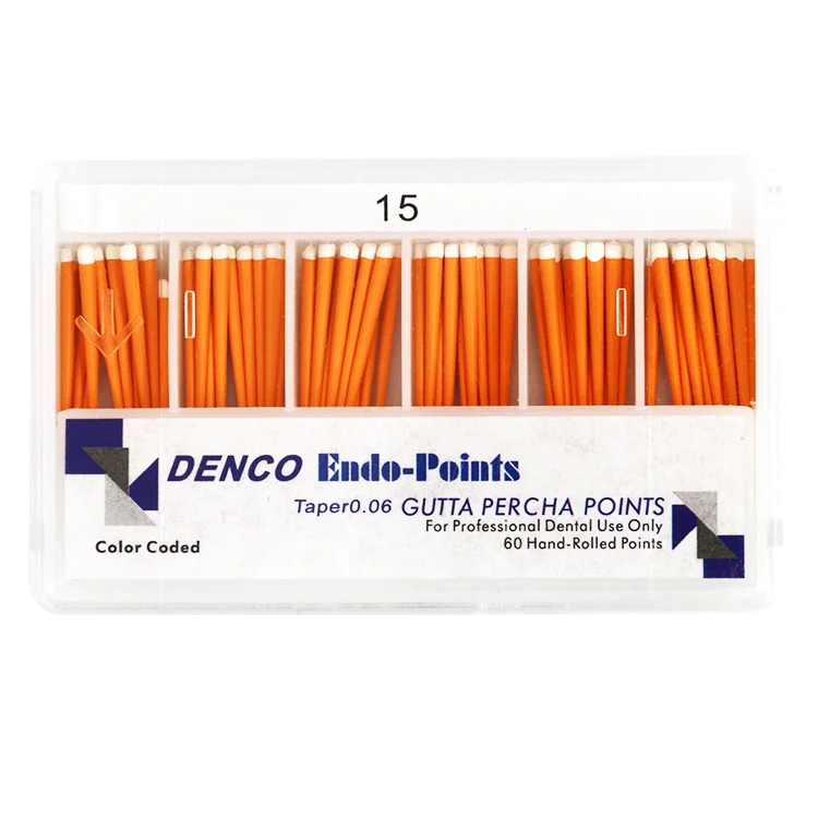 Сертификат CE, стоматологический конус GP Gutta Percha Points 0,06