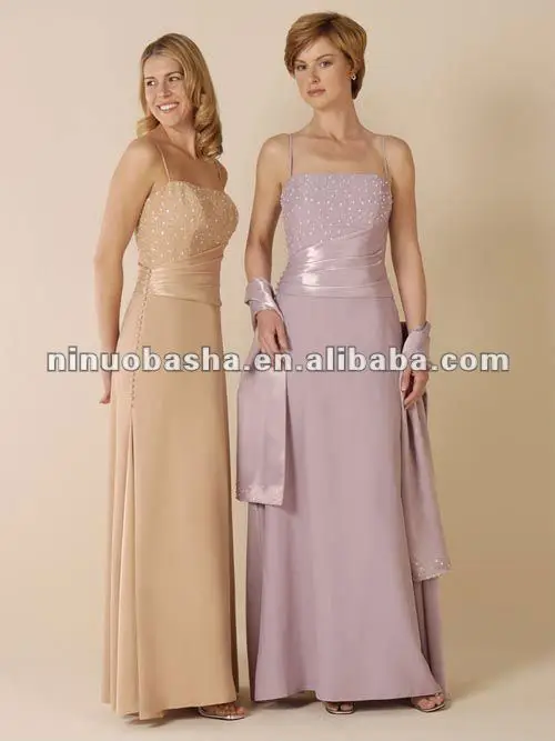 
Elegant Spaghetti Straps Chiffon Mother Dress 