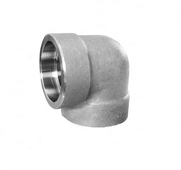 Sfenry 3000 LB Carbon Steel A105 SW SCH40 STD Socket Weld 90 Degree Elbow