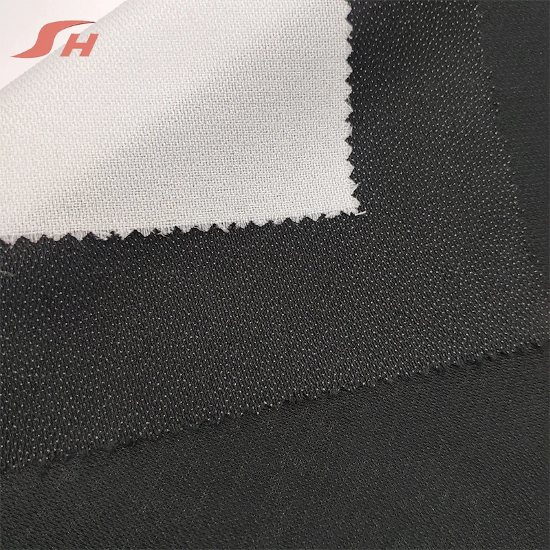 Professional china factory high quality polyester fusible mens suit interlining
