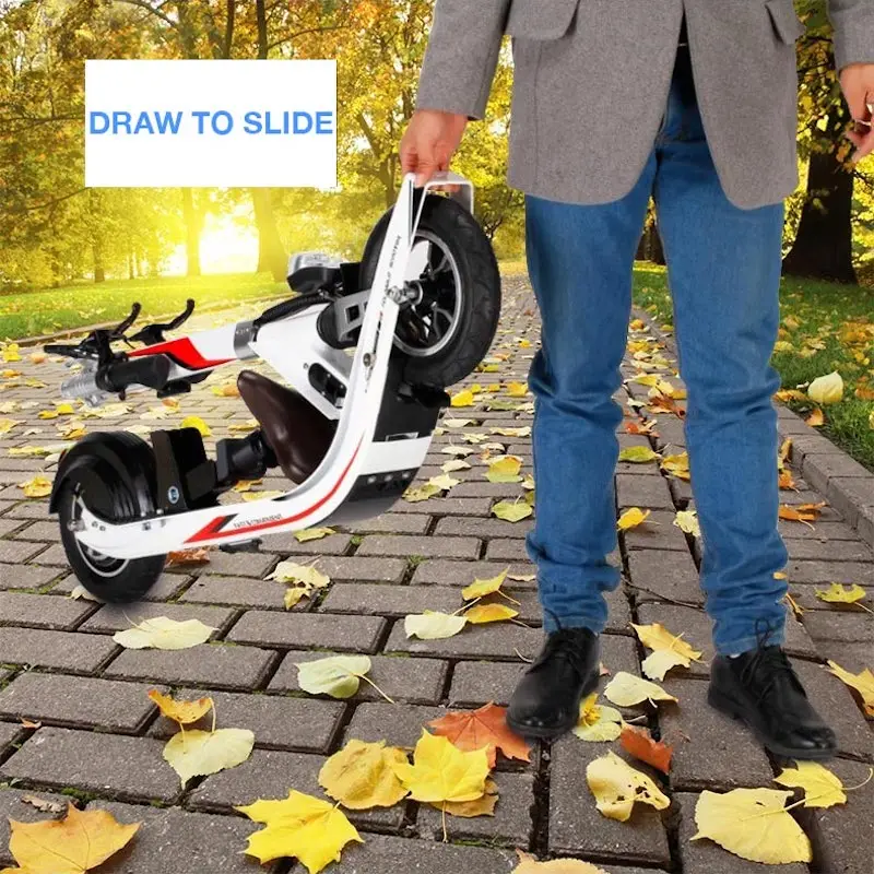 2 Wheel Lithium Battery Folding Electric Scooter With Seat