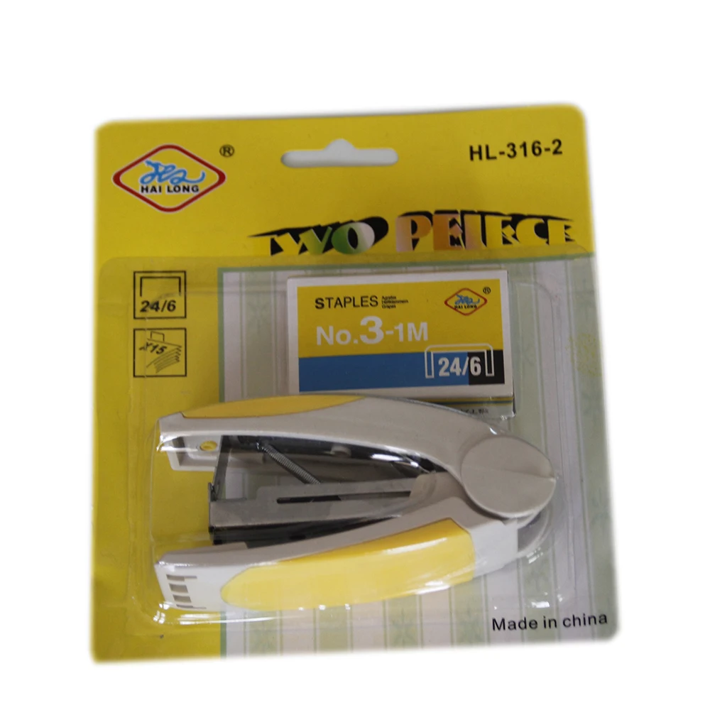 Custom quality cheap No.10 12 sheets plastic paper stapler machine office stationery stapler engrapadoras for paper book binding