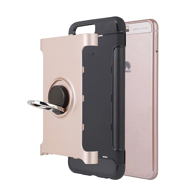 Luxury 360 Full Protective Dual Armor Mobile Accessories Cover Cell Phone Case For Huawei P10