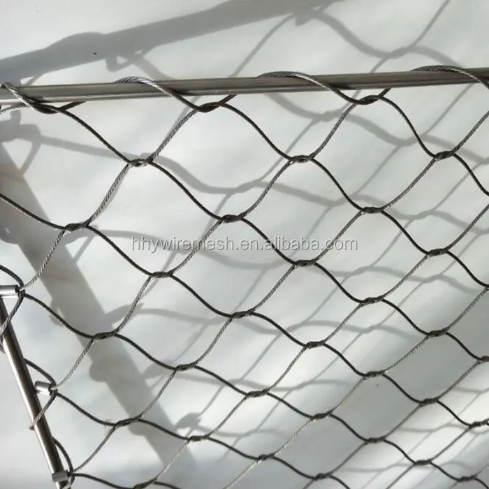 Сетка для животных из зоопарка, сетка из феррированного кабеля, сетка для обезьяны и тигра, сетка из нержавеющей стали, сетка из проволоки, плетеная простая сетка