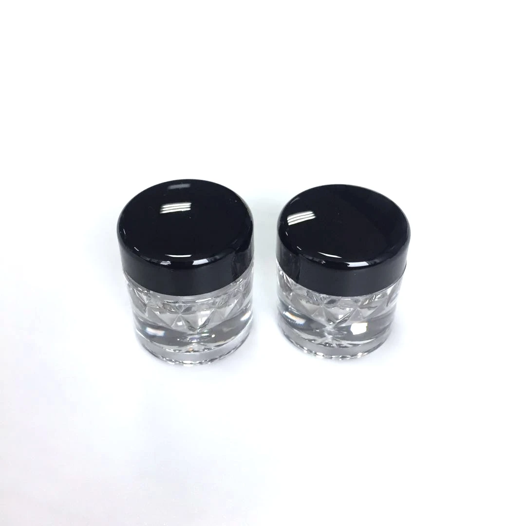 3g closable sifter loose powder cosmetic jar pigment pots with clear lids