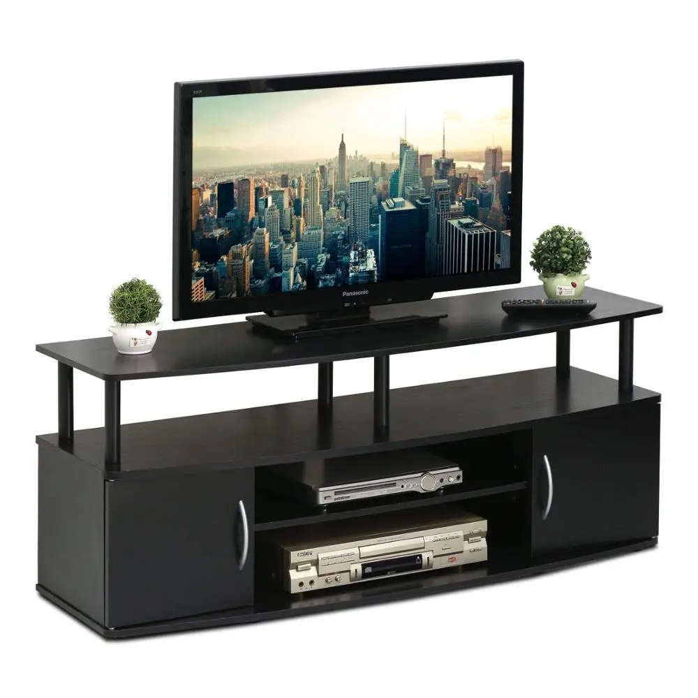 Modern Large Entertainment Center Hold up to Living Room Wooden TV Stand