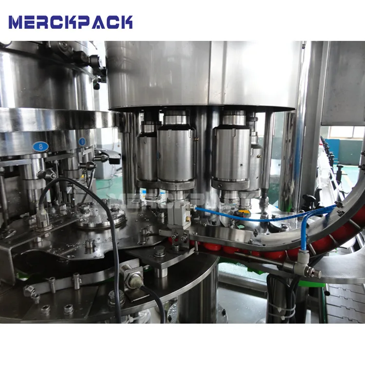 2018 new type three-in-one automatic carbonated beverage/soda water/gas drink filling machine