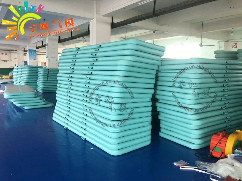 
inflatable gymnastics tumbling mat/inflatable yoga mats/small inflatable air track 