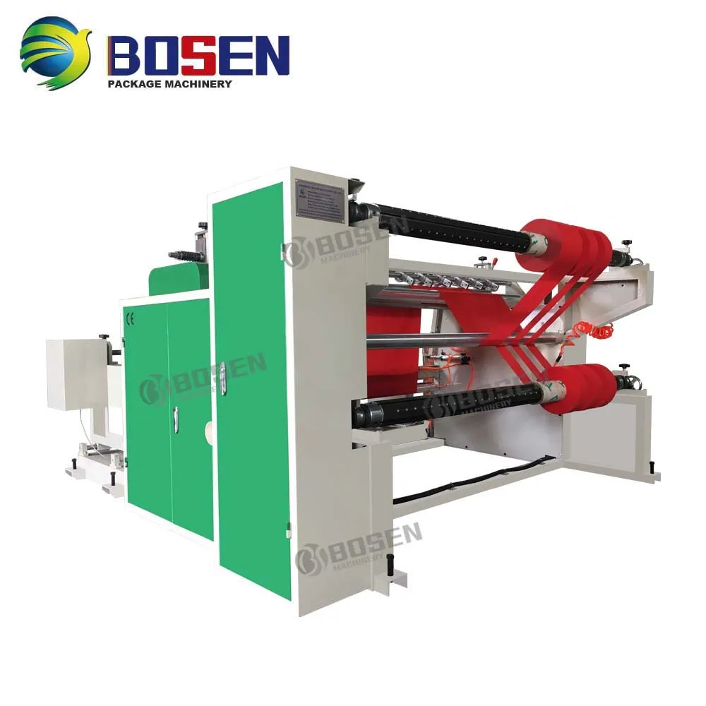 Full Automatic Horizontal PE PVC Plastic Film Non Woven Slice Rewinder