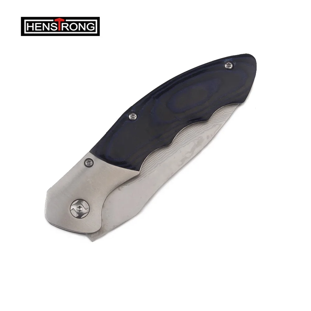 Выживание G10 Ручка OEM дамасский складной