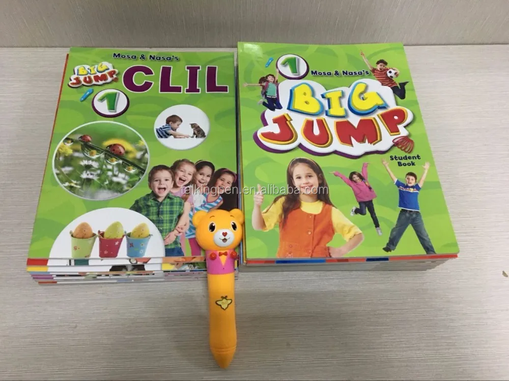 Recordable Digital Touch Reading Pen, Leapreader Pen and English Book Big Jump for Kids