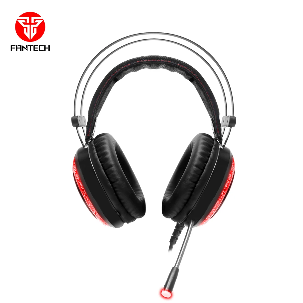 
Cheap Gaming Headphone with RGB Lighting and noise-cancelling Microphone FANTECH HG12 