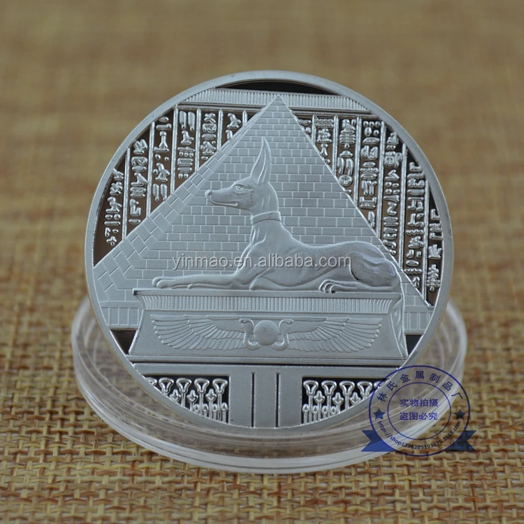 Egypt Anubis,The Scale of trial Coin, Factory direct sales cheap custom gold souvenir metal coin for sale antique